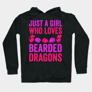 Just A Girl Who Loves Bearded Dragons Hoodie